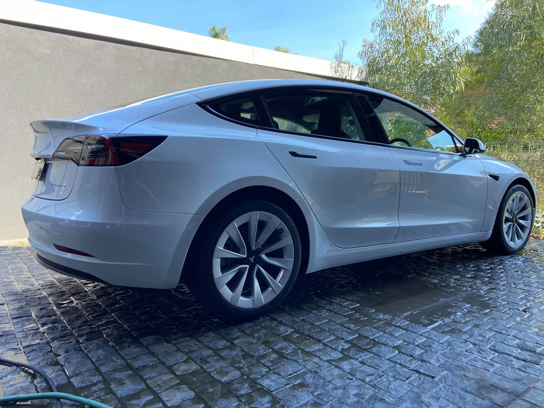 Tesla Model 3 after new-car ceramic coating